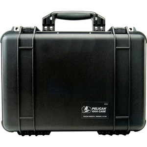 1500 WATERTIGHT MEDIUM CASE WITH FOAM 16-3/4" X 11-3/16" X 6-1/8", BLACK by Pelican Products