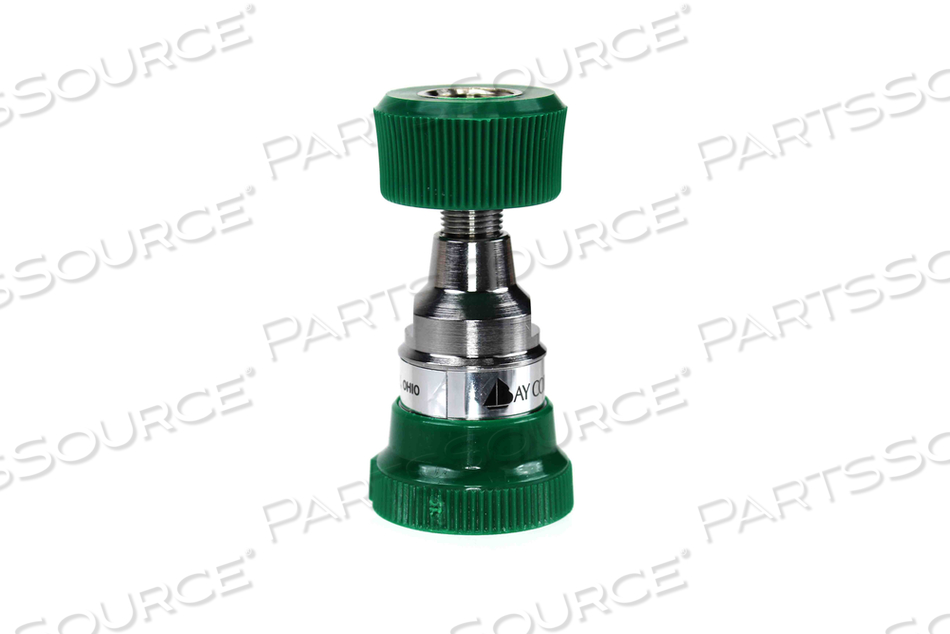 COUPLER, OHMEDA®, DISS FEMALE HAND TIGHT NUT & NIPPLE CONNECTION TYPE, OXYGEN GAS TYPE by Bay Corporation