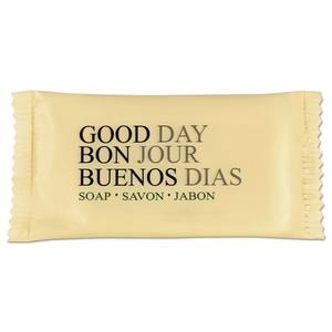 AMENITY BAR SOAP, PLEASANT SCENT, # 3/4 INDIVIDUALLY WRAPPED BAR, 1,000 /CARTON by Good Day