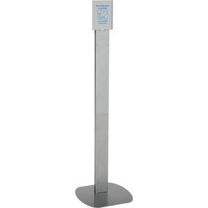 NO TOUCH FLOOR STAND FOR GLOBAL HAND SOAP/SANITIZER DISPENSERS - SILVER by Kutol Products