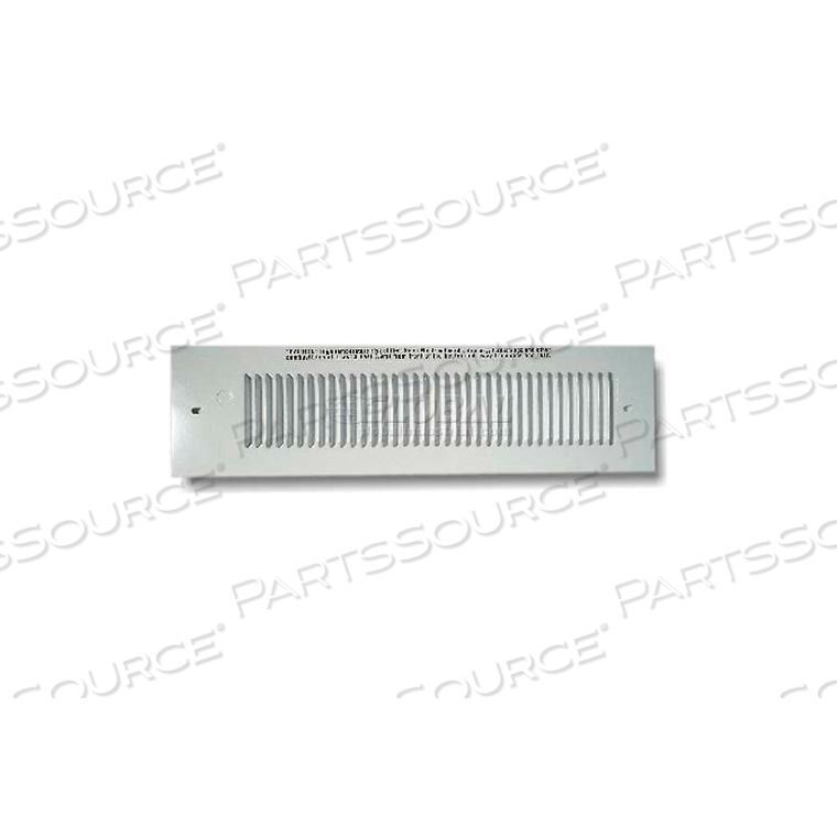 KT SERIES OVERLAP GRILLE, 1/2" ALL SIDES, WHITE by King Electric Mfg