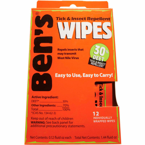 30% DEET FIELD WIPES by Ben's