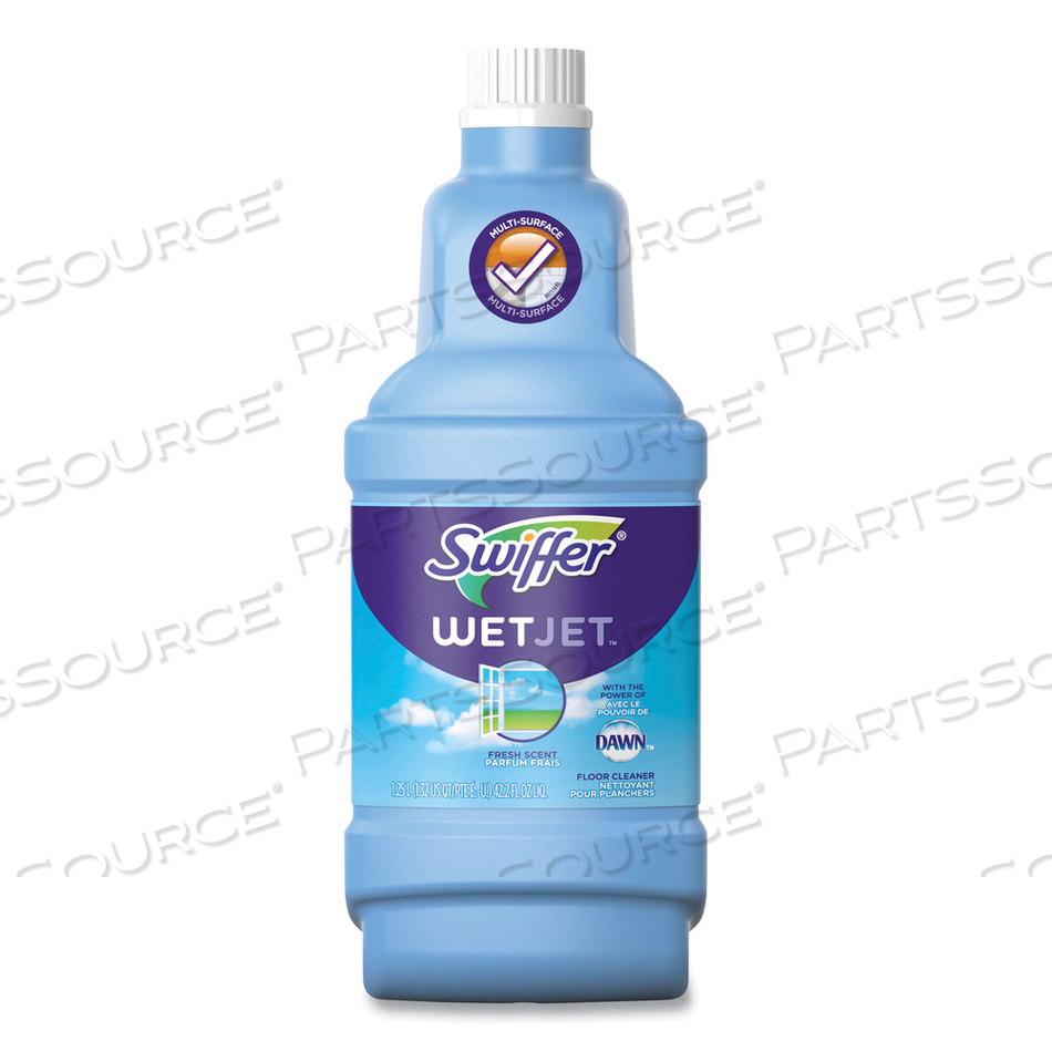 WETJET SYSTEM CLEANING-SOLUTION REFILL, FRESH SCENT, 1.25 L BOTTLE 