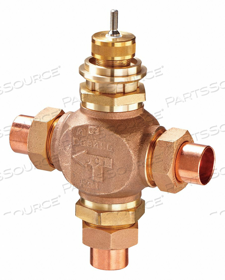 GLOBE VALVE 3-WAY MIXING 1-1/2 IN SWEAT by Johnson Controls GLOBE VALVE 3-WAY MIXING 1-1/2 IN SWEAT by Johnson Controls