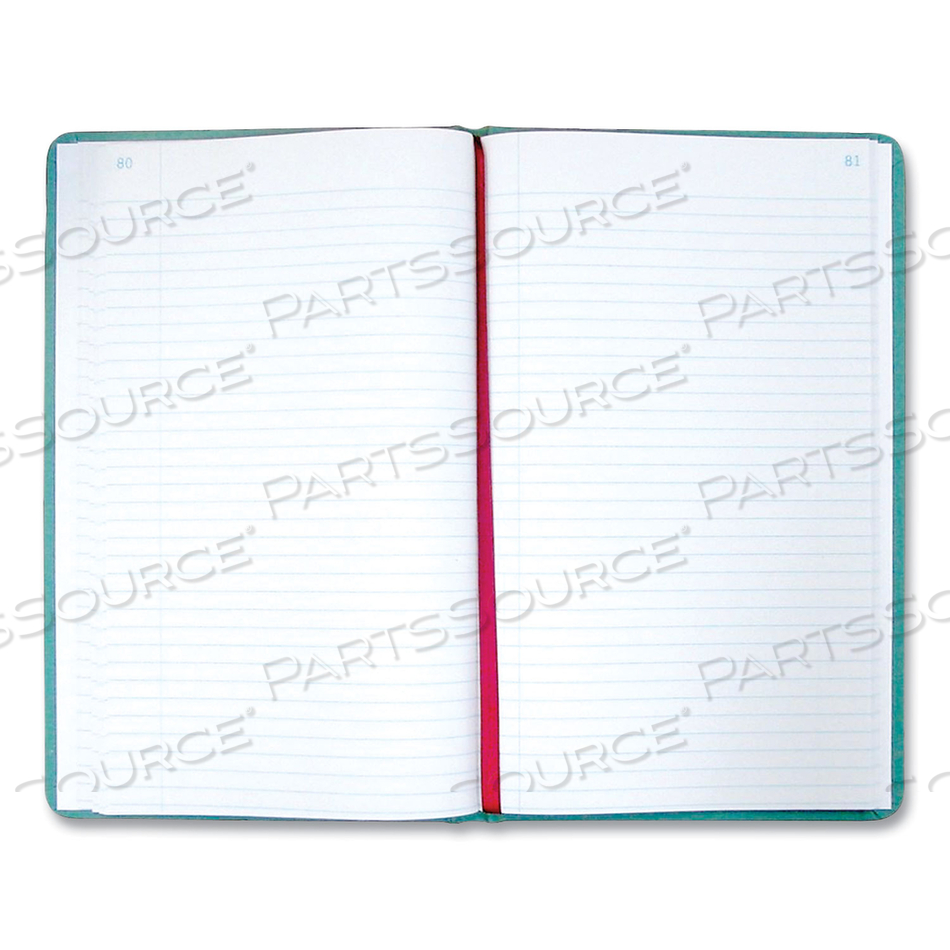 TUFF SERIES RECORD BOOK, GREEN COVER, 12 X 7.5 SHEETS, 500 SHEETS/BOOK 