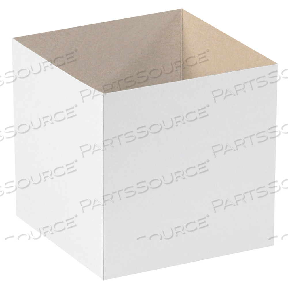 DELUXE GIFT BOX BOTTOMS, 6" X 6" X 6", WHITE, 50/CASE by BOX Partners (Box Acquisitions, LLC)