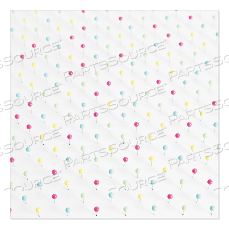 MAP PUSH PINS, PLASTIC, ASSORTED, 0.5" by U Brands MAP PUSH PINS, PLASTIC, ASSORTED, 0.5" by U Brands