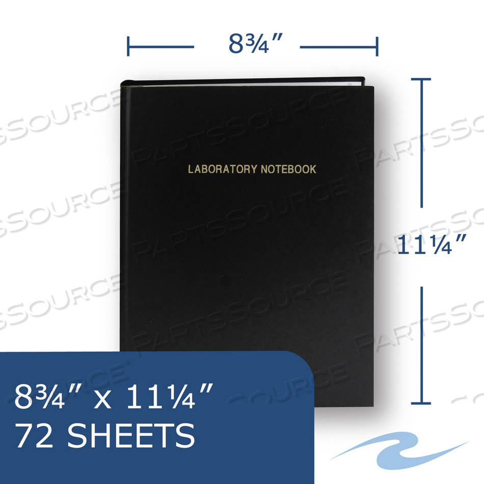 LAB RESEARCH NOTEBOOK, 8-3/4" X 11-1/4", WHITE, 72 SHEETS/PAD, 1 PAD/PACK by Roaring Spring Paper Products