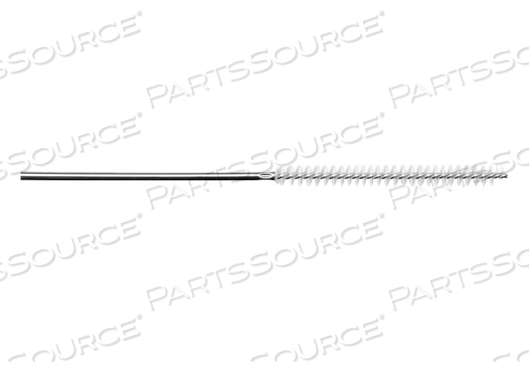 0.27" 31" L RIGID STAINLESS STEEL ANTIMICROBIAL NYLON BRISTLE LOOP END CHANNEL CLEANING BRUSH by Key Surgical