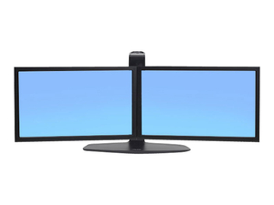 DUAL LCD LIFT STAND, STEEL, PLASTIC, BLACK, DESK MOUNTING, 100 MM X 100 MM, 75 MM X 75 MM MOUNTING by Ergotron, Inc.