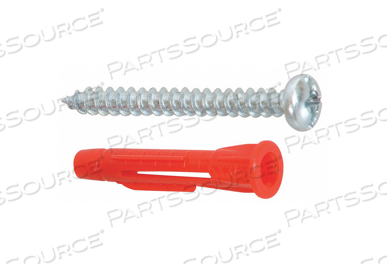 EXPANSION ANCHOR SET, 9/64 IN DIA, 1 1/4 IN OVERALL LG, PLASTIC, PLAIN, PLASTIC, PLAIN, PLUG by Fabory