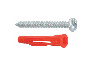 EXPANSION ANCHOR SET, 9/64 IN DIA, 1 1/4 IN OVERALL LG, PLASTIC, PLAIN, PLASTIC, PLAIN, PLUG by Fabory