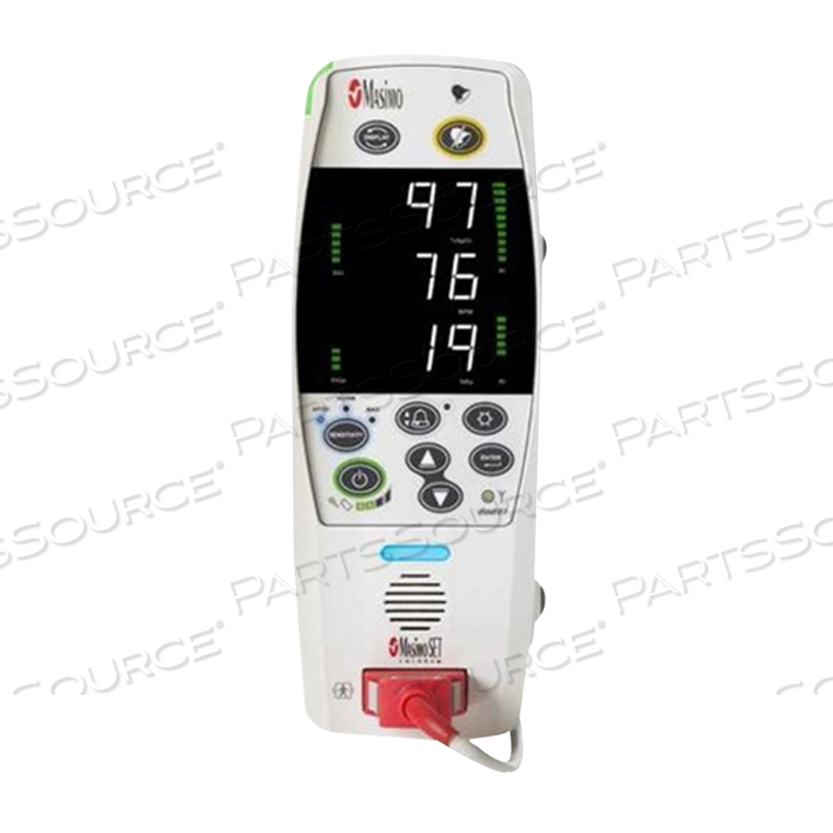 RAD-87 BEDSIDE PULSE OXIMETER, VERTICAL, RED 20 PIN CONNECTOR. 