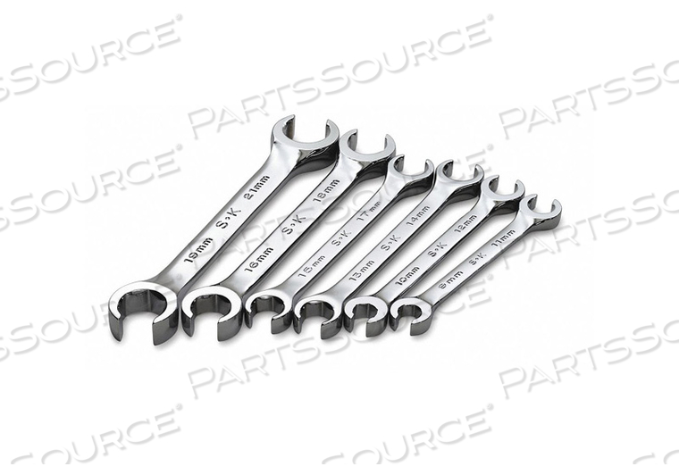 FLARE NUT WRENCH SET 6 PIECES 6 PTS by SK Professional Tools