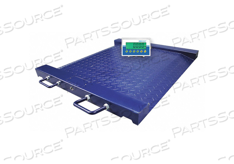 PTM SERIES DRUM PLATFORM SCALE WITH AE403 LCD INDICATOR, 1,100 LB X 0.2 LB by Adam Equipment