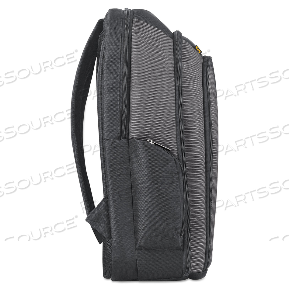 PRO CHECKFAST BACKPACK, FITS DEVICES UP TO 16", BALLISTIC POLYESTER, 13.75 X 6.5 X 17.75, BLACK 