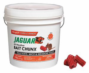 RODENTICIDE RED CHUNKS 9 LB PAIL by Motomco