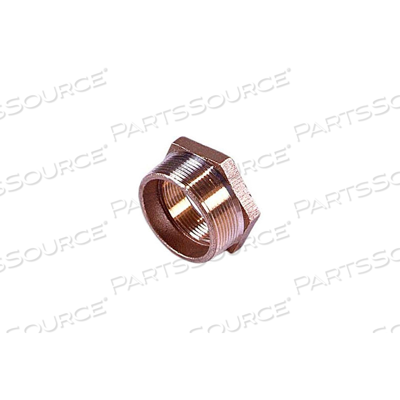 BRASS 125 LB LEAD FREE FITTING 1/2" X 1/8" HEX BUSHING NPT MALE X FEMALE by Merit Brass Company BRASS 125 LB LEAD FREE FITTING 1/2" X 1/8" HEX BUSHING NPT MALE X FEMALE by Merit Brass Company