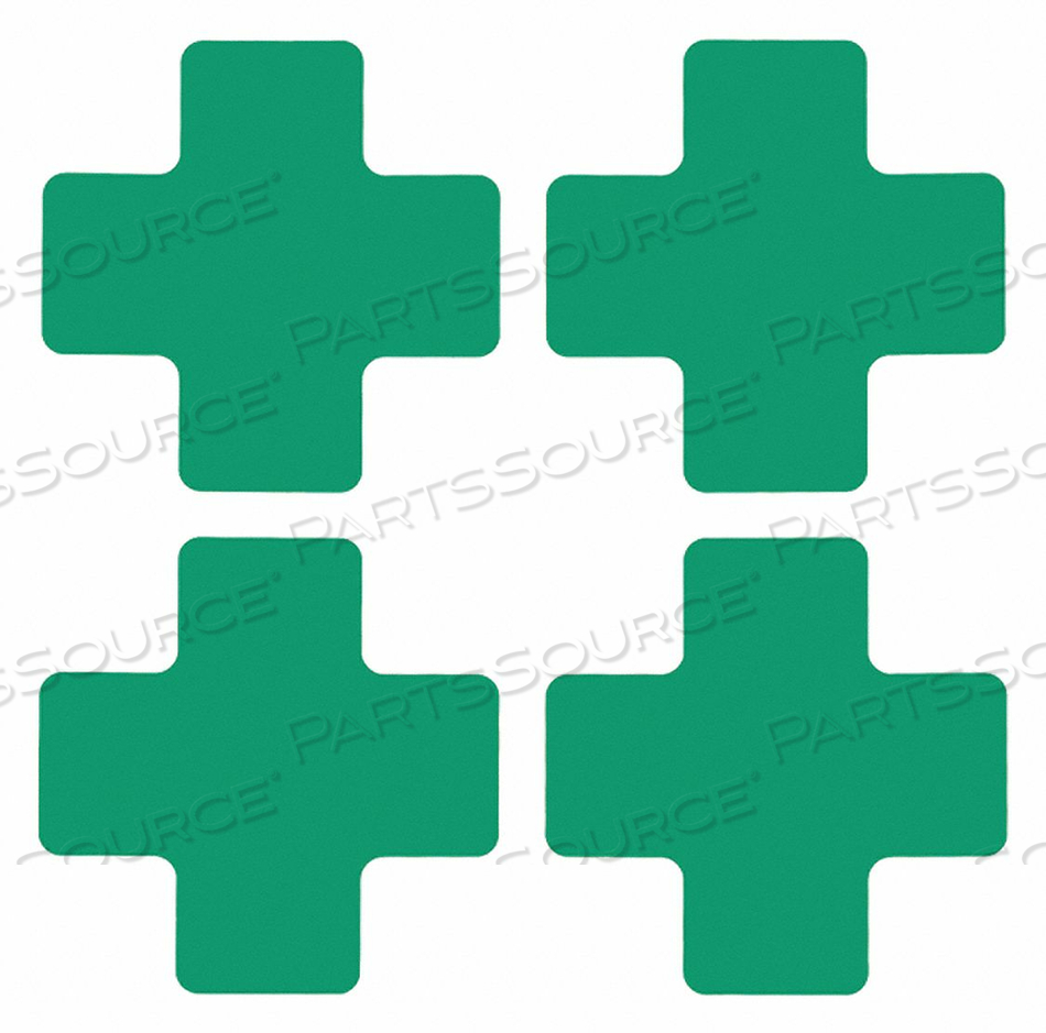 FLOOR MARKING TAPE CROSS 2IN 5IN L PK20 by Brady Americas FLOOR MARKING TAPE CROSS 2IN 5IN L PK20 by Brady Americas