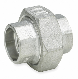 UNION, 304 STAINLESS STEEL, 3/8 IN X 3/8 IN FITTING PIPE SIZE, FEMALE X FEMALE, CLASS 3000 by Smith-Cooper