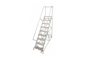 ROLLING LADDER STEEL 182IN. H. GRAY by Cotterman