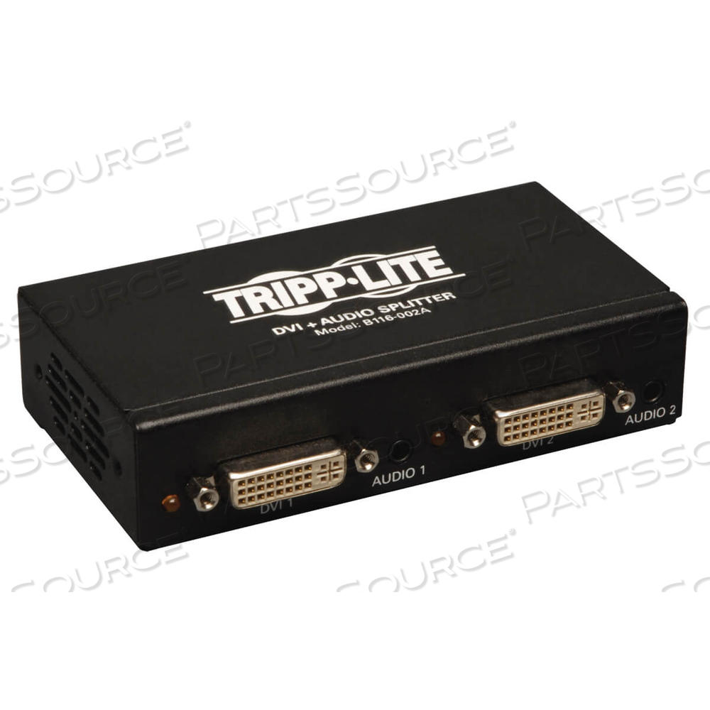 2-PORT DVI SINGLE LINK VIDEO / AUDIO SPLITTER / BOOSTER TAA GSA by Tripp Lite