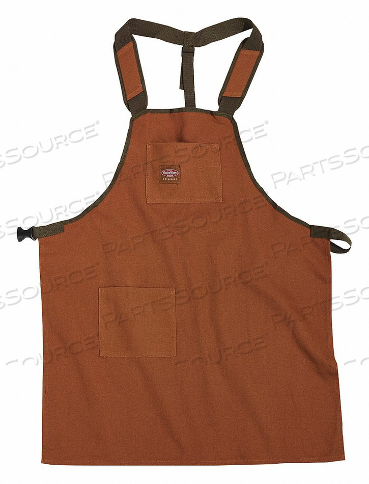 APRON BROWN 3 POCKETS 26-1/2 W CANVAS by Bucket Boss