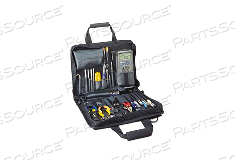 DRIVE ELECTRONICS REPAIR TECHNICIANS TOOL KIT, IN SINGLE BLACK CORDURA PLUS CASE WITH JENSEN TOOLS, ADJUSTABLE WRENCH by JENSEN Tools + Supply Inc. (Formerly Stanley Supply & Services) DRIVE ELECTRONICS REPAIR TECHNICIANS TOOL KIT, IN SINGLE BLACK CORDURA PLUS CASE WITH JENSEN TOOLS, ADJUSTABLE WRENCH by JENSEN Tools + Supply Inc. (Formerly Stanley Supply & Services)