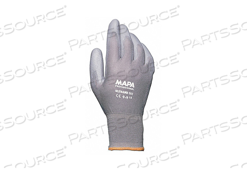 COATED GLOVES 9 GRAY POLYURETHANE PR by MAPA Professional