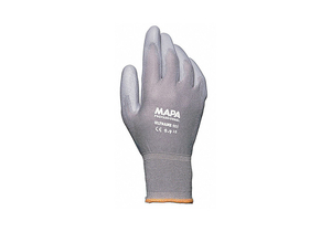 COATED GLOVES 9 GRAY POLYURETHANE PR by MAPA Professional