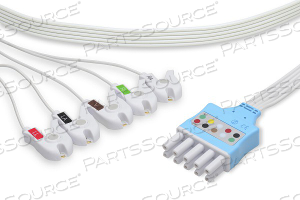 SPACELABS COMPATIBLE DISPOSABLE ECG LEADWIRE 