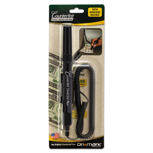 SMART-MONEY COUNTERFEIT BILL DETECTOR PEN WITH COIL AND CLIP, U.S. CURRENCY by Dri-Mark