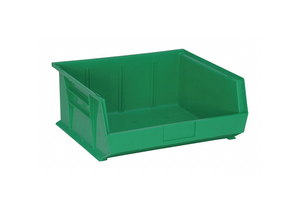 F0607 HANG AND STACK BIN 14-3/4 IN L GREEN by Quantum Storage Systems