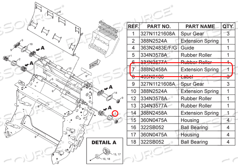 EXTENSION SPRING 