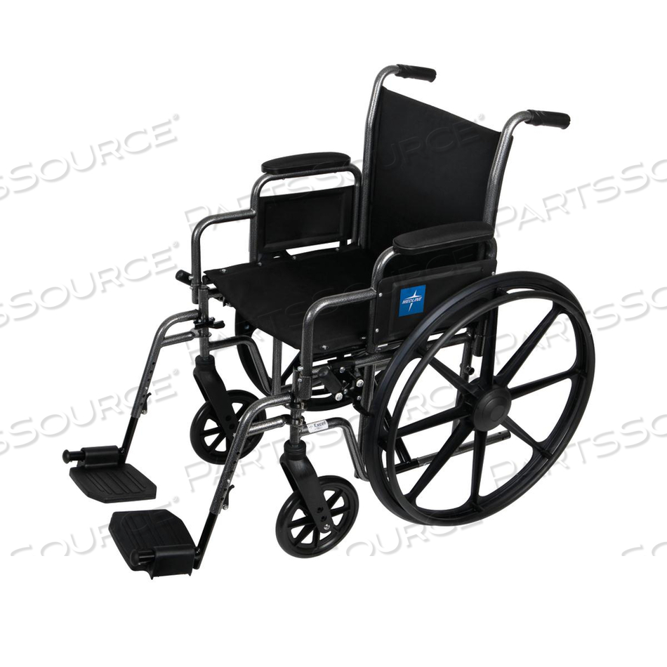 WHEELCHAIR, VINYL, DLR, S/A, K2B, 16" by Medline Industries, Inc.