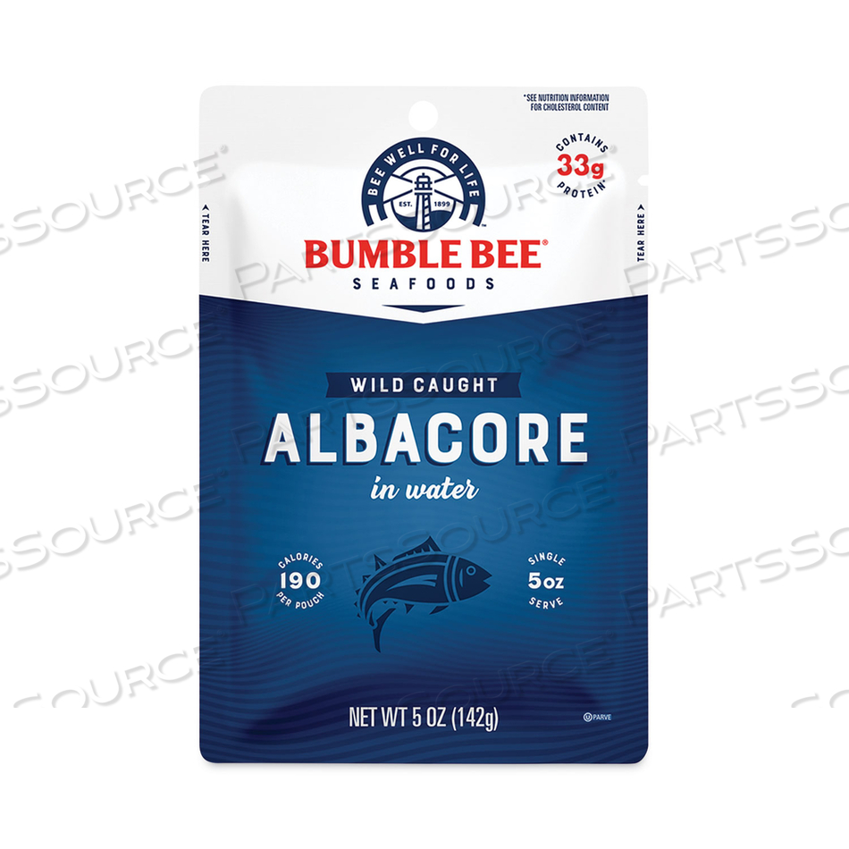 PREMIUM ALBACORE TUNA POUCHES, 5 OZ POUCH, 4/PACK 