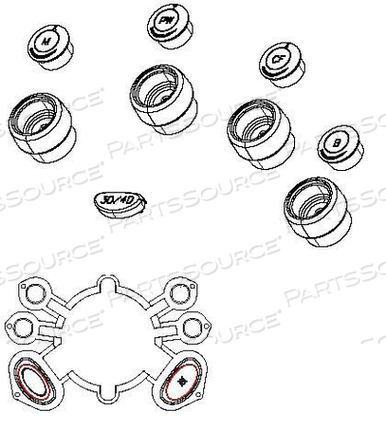 KNOB KIT by GE Healthcare