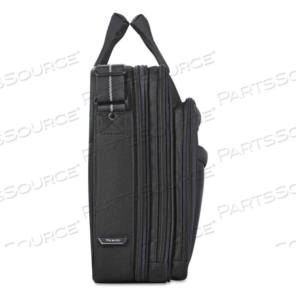 PRO CHECKFAST BRIEFCASE, FITS DEVICES UP TO 17.3", POLYESTER, 17 X 5.5 X 13.75, BLACK 