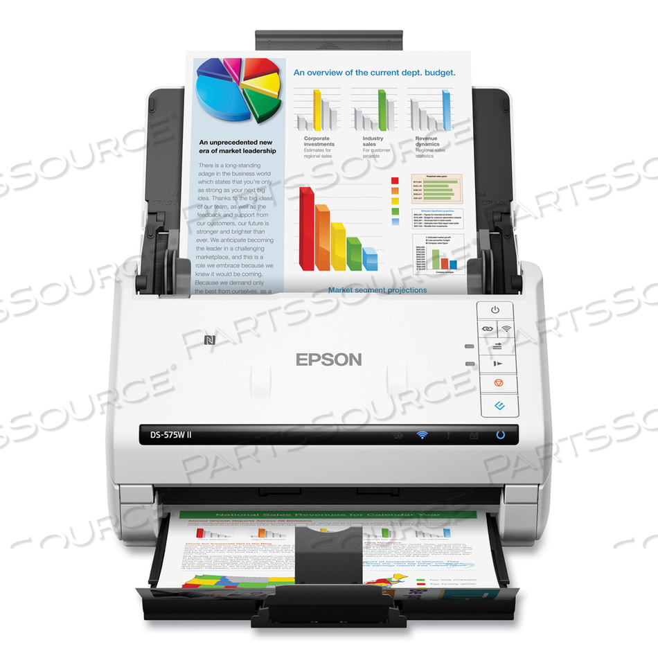 DS-575W II, DOCUMENT SCANNER, CONTACT IMAGE SENSOR (CIS), DUPLEX, 8.5 IN X 240 IN, 600 DPI X 600 DPI, UP TO 35 PPM (MONO) / UP TO 35 PPM (CO by Epson DS-575W II, DOCUMENT SCANNER, CONTACT IMAGE SENSOR (CIS), DUPLEX, 8.5 IN X 240 IN, 600 DPI X 600 DPI, UP TO 35 PPM (MONO) / UP TO 35 PPM (CO by Epson