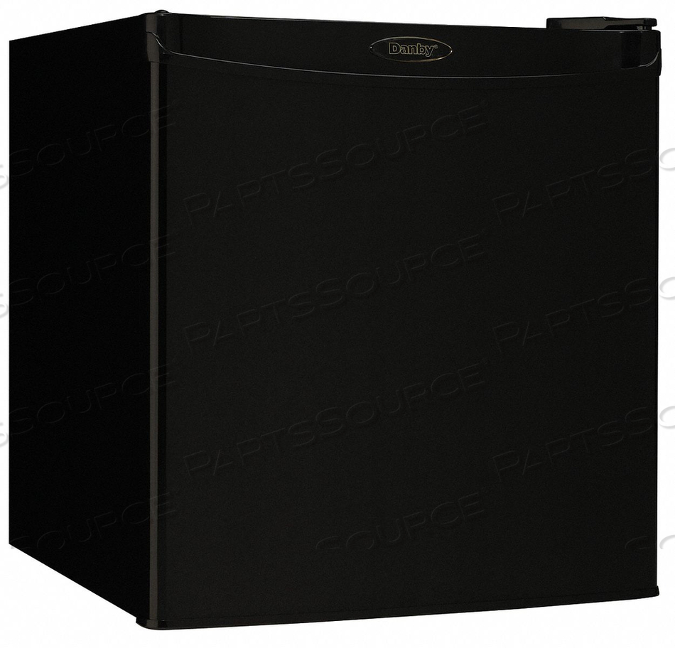 REFRIGERATOR AND FREEZER 1.6 CU FT BLACK by Danby REFRIGERATOR AND FREEZER 1.6 CU FT BLACK by Danby