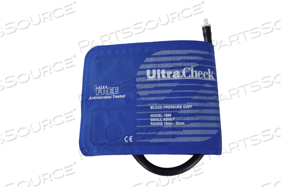 ULTRACHECK NYLON REUSABLE BP CUFFS, SMALL ADULT 18 - 26 CM, SINGLE TUBE, PLASTIC BAYONET, 5/BAG by Spacelabs Healthcare