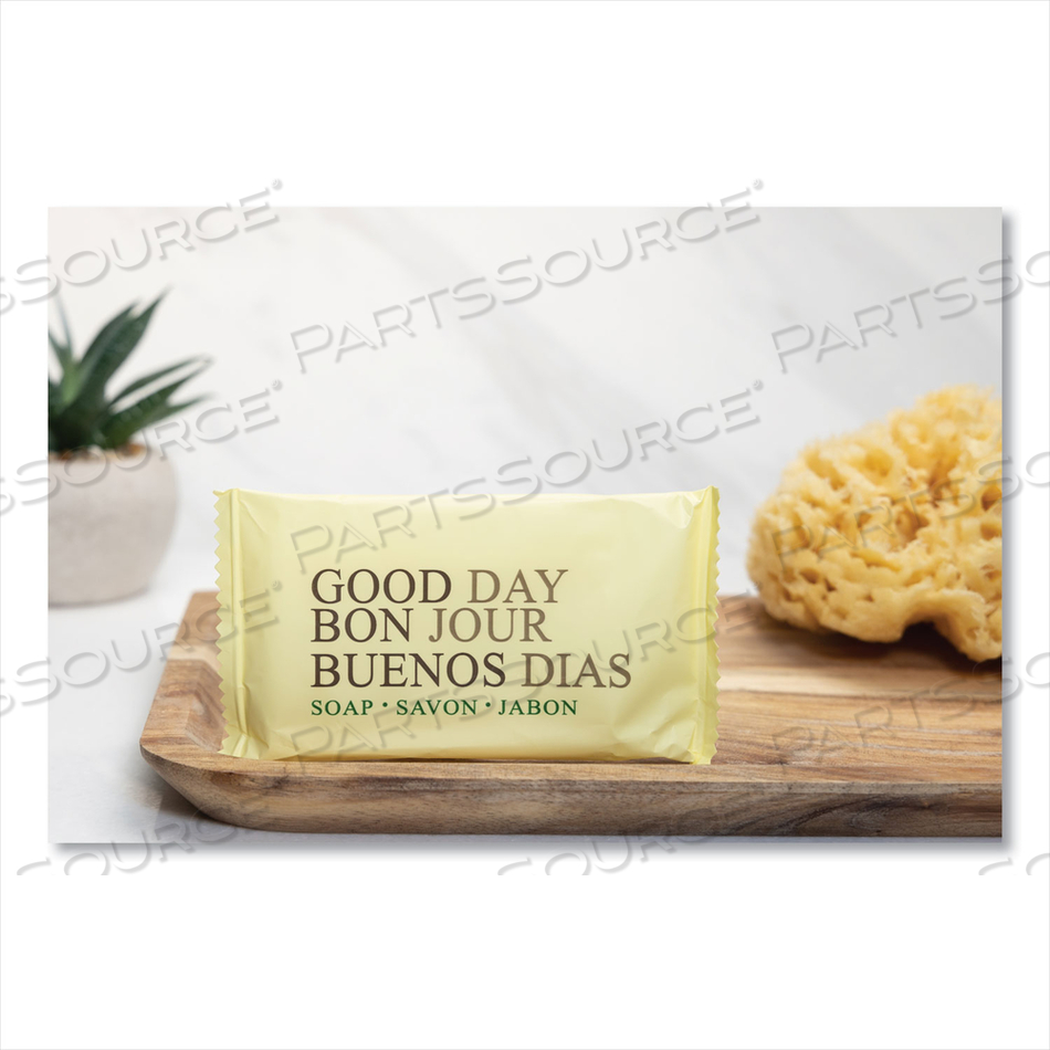 AMENITY BAR SOAP, PLEASANT SCENT, # 1 1/2 INDIVIDUALLY WRAPPED BAR by Good Day