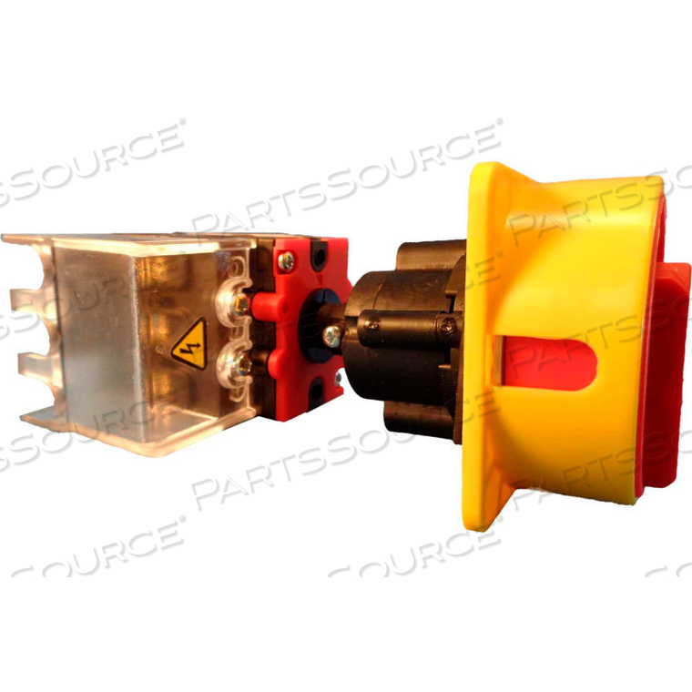 MERZ, 40A, 3-POLE, DISCONNECT SWITCH, RED/YEL, DIN-MOUNT, COUPLING, LOCKABLE by Springer Controls Co. Inc