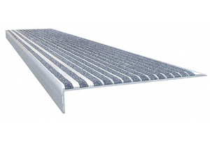 STAIR TREAD GRAY 60IN W EXTRUDED ALUM by Wooster