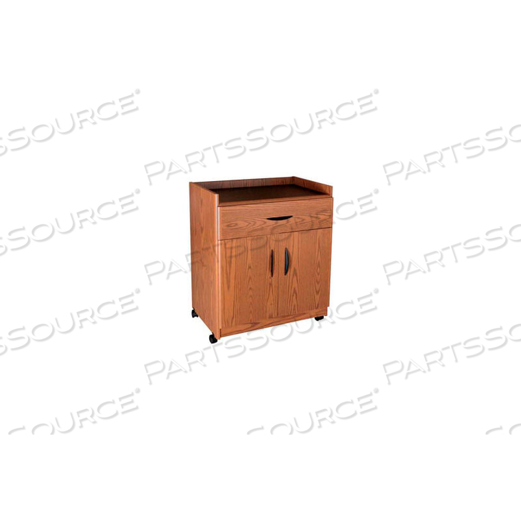 DELUXE MACHINE STAND, 30"W X 19-5/8"D X 36-1/8"H, MEDIUM OAK by Ironwood Manufacturing Inc