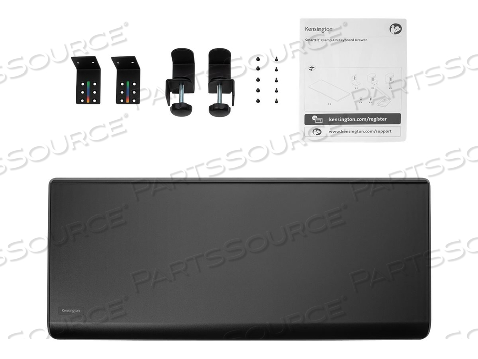 SMARTFIT CLAMP-ON KEYBOARD DRAWER, KEYBOARD/MOUSE TRAY, UNDER-DESK MOUNTABLE, TAA COMPLIANT by Kensington Computer Products