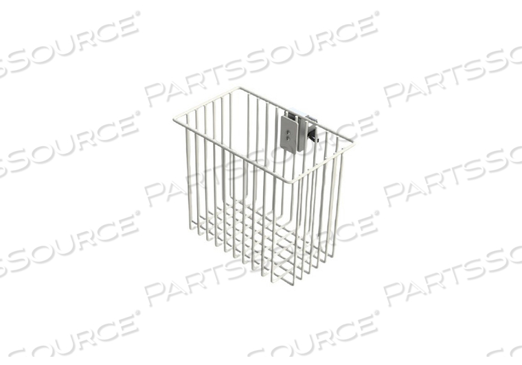 10 W X 6 D X 9IN H 1/8IN STEEL WIRE BOTTOM MOUNTED BASKET FOR AMICO HORIZONTAL RAIL by Amico Accessories