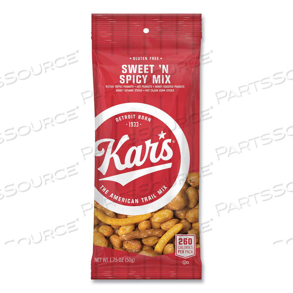 TRAIL MIX, SWEET 'N SPICY MIX, 1.75 OZ PACKET, 24/BOX by Kar's TRAIL MIX, SWEET 'N SPICY MIX, 1.75 OZ PACKET, 24/BOX by Kar's