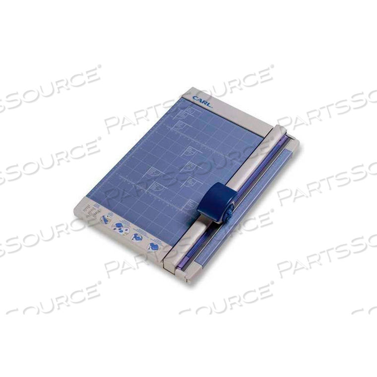 PROFESSIONAL ROTARY TRIMMER, 12" CUTTING LENGTH, 10 SHEET CAPACITY, GRAY by Carl Manufacturing PROFESSIONAL ROTARY TRIMMER, 12" CUTTING LENGTH, 10 SHEET CAPACITY, GRAY by Carl Manufacturing