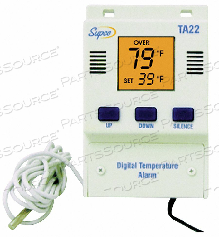 TEMPERATURE ALARM WITH DISPLAY DIGITAL by Supco TEMPERATURE ALARM WITH DISPLAY DIGITAL by Supco
